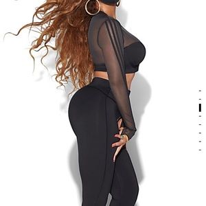 BEYONCE IVY PARK x ADIDAS DRIP 2.2 MESH CROP TOP